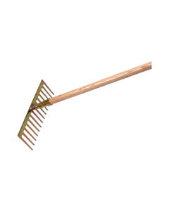 Gartenrechen mit geraden Zinken