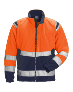 Fristads Fleecejacke 4041 FE orange/marine 
