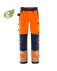 Fristads-Green Stretchhose 2645 GSTP - Kl.2 | Warnschutz-Orange/Marine