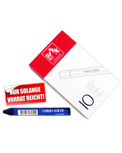 Signierkreiden CARAN D'ACHE 12mm 6-kant blau