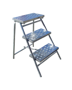 Gipsertritt verzinkt mit 3 Stufen