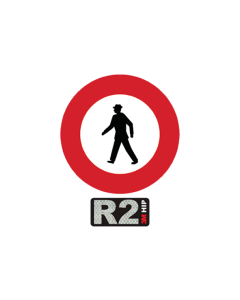 Vorschriftssignale 2.15/R2 HIP 60cm Verbot für Fussgänger 