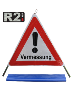 Triopan Faltsignal 90cm Reflex R2 / 3-Seiten 1.30 + Vermessung