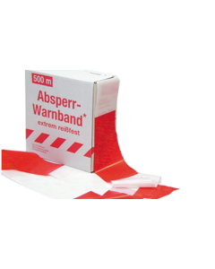 Absperrband rot+weiss 500m