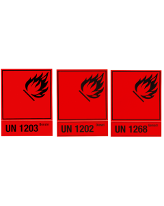 Warn-Aufkleber zu Kanister