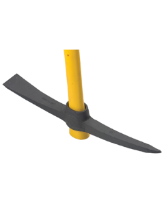 Kreuzpickel mit Fiberglasstiel