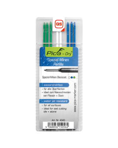 Pica-Dry Minen-Set / Wasserstrahlfest - Weiss+Blau+Grün