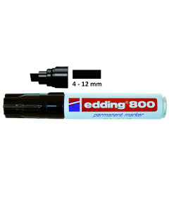 Filzstift schwarz Edding 800 4 - 12mm