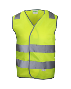 Warnweste mit Klettverschluss leuchtgelb