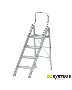 Klapptreppe-Alu Typ-207 mit Sicherheitsbügel