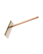 Gartenrechen mit geraden Zinken