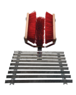 Fussabstreifer mit 3 Bürsten