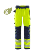 Fristads-Green Stretchhose 2645 GSTP - Kl.2 | Warnschutz-Gelb/Marine