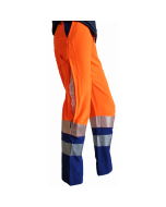 WS Sommerhosen Stretch leuchtorange/blau